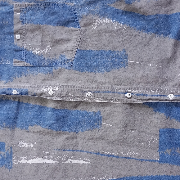 Vintage Paint Stokes Smooth Jazz Button-Up Shirt - Picture 4 of 6